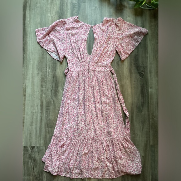 STILLWATER THE BRITTON MIDI in Sweet Flower Pink Sz Small - Picture 6 of 8